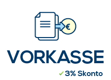 Zahlungsart: Vorkasse (3% Skonto) Icon